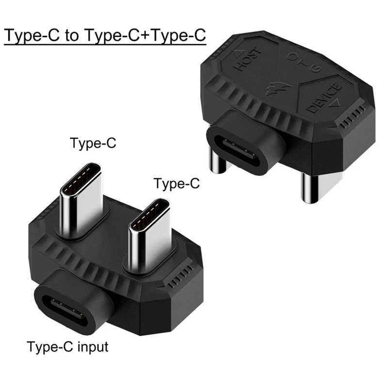 อะแดปเตอร์ OTG Type C รูปตัว U การถ่ายโอนข้อมูลที่รวดเร็วตัวแปลงการชาร์จ USB C สําหรับอะแดปเตอร์โทรศัพท์มือถือไมโครโฟน