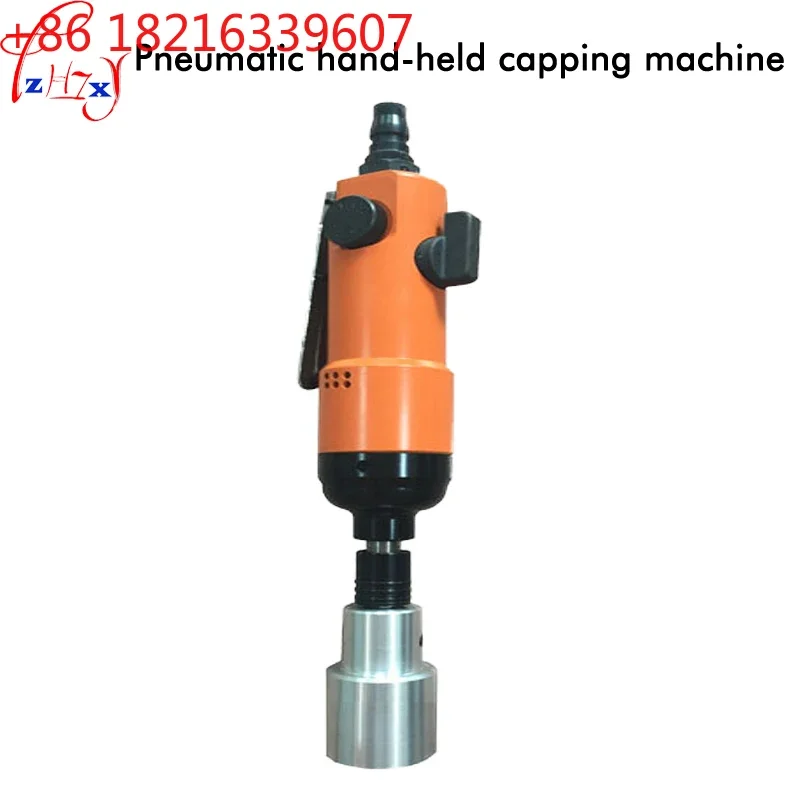 Máquina tapadora neumática manual semiautomática, máquina selladora de tapas de botellas con rosca, 1 ud.