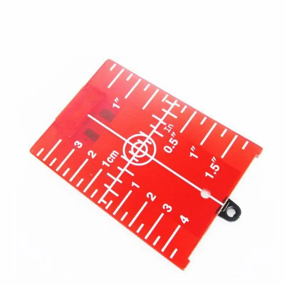 2pcs Red/Green Laser Level Target Board Vertical/Horizontal Double Scale Line Beam Distance Plate Reflective Plastic
