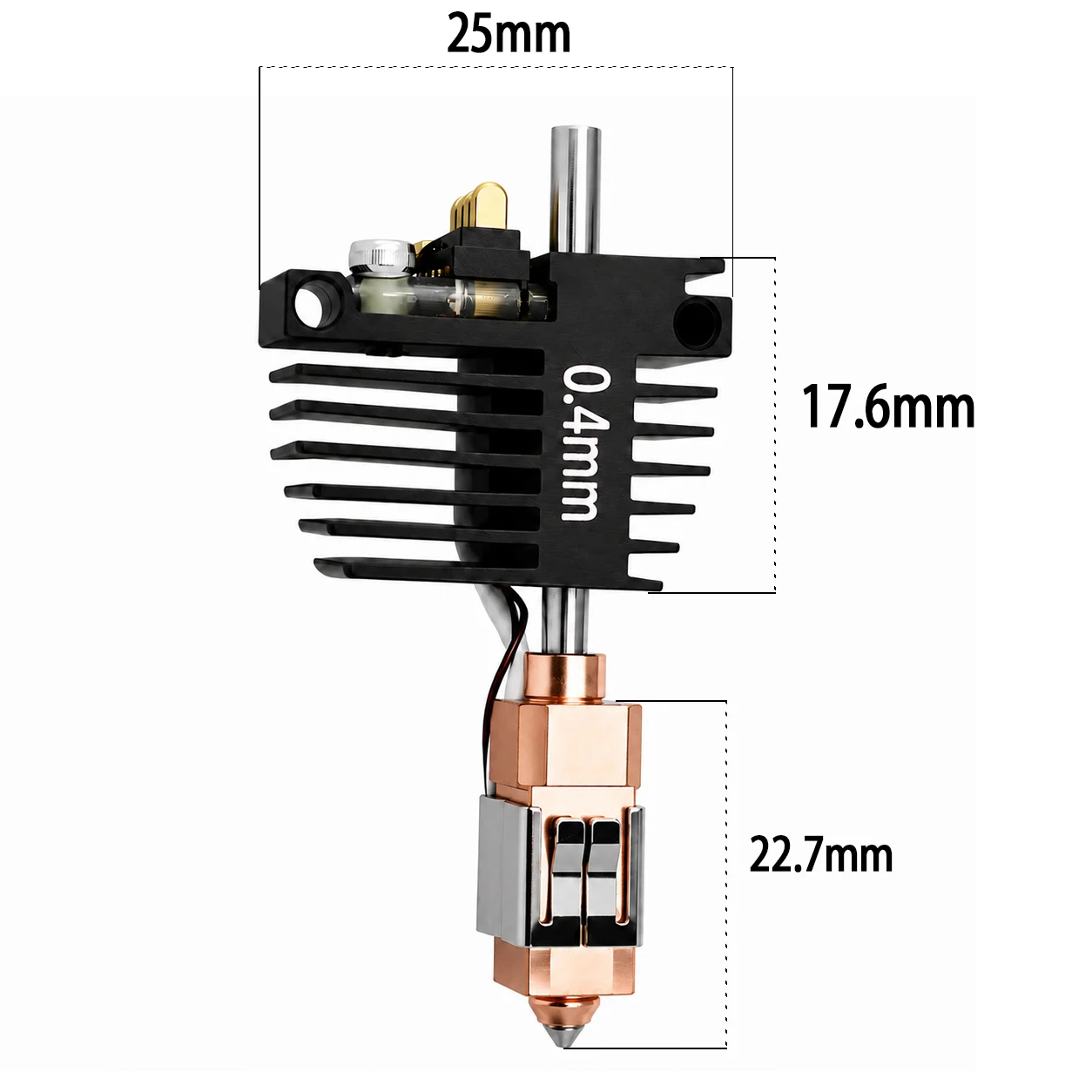 Zestaw Hotend Flashforge Creator 5, kompatybilny z Creator 5 Pro, umożliwiający szybką wymianę dyszy, dostępne rozmiary: 0,25/0,4/0,6/0,8 mm. — zdjęcie produktu 5