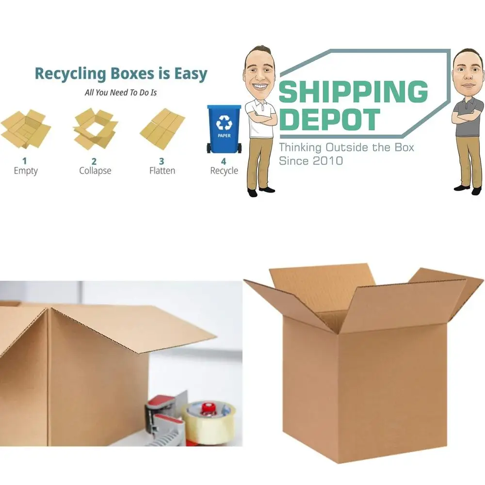 

50 гофрокартонных коробок 10x10x10 см для упаковки, транспортировки и переезда