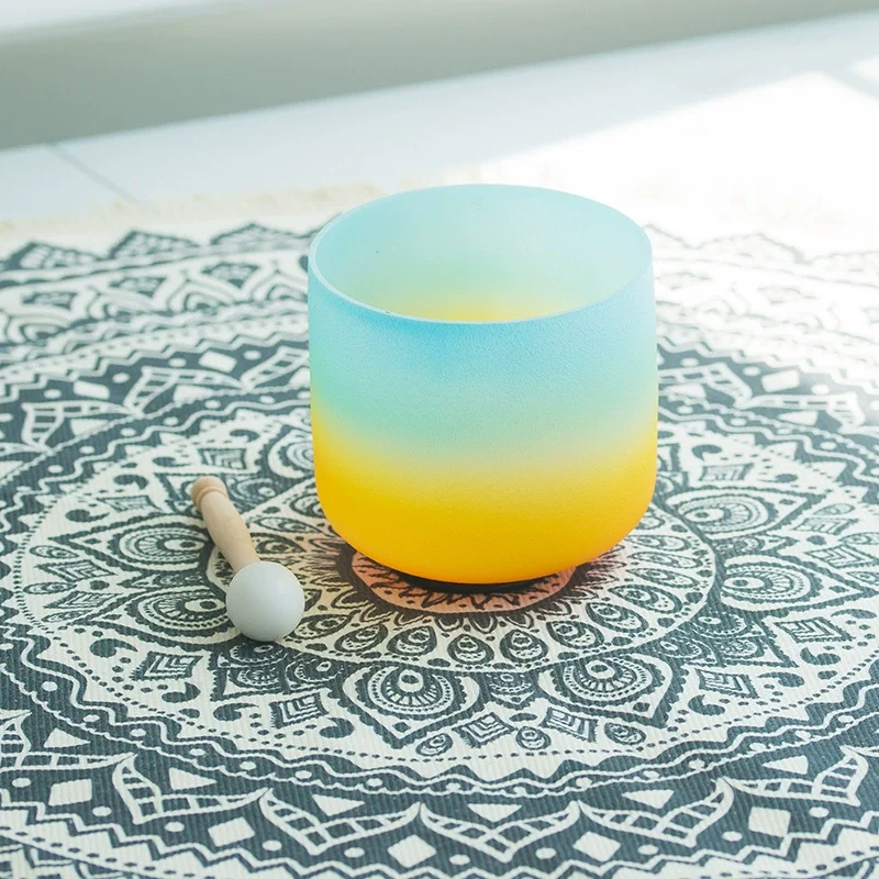 

Chakra Singing Bowl 6 inch B Note Crown Chakra Sound Healing Healthy Quartz Crystal Singing Bowl