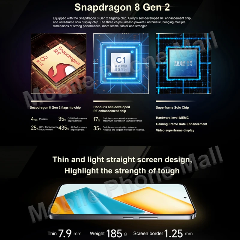 Imagem -03 - Honor 90 gt 5g Original 6.7 120hz Tela Amoled Snapdragon Gen Câmera 50mp Bateria 5000mah Nfc Google Play Smartphone