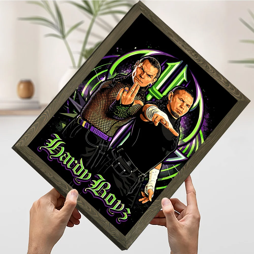 Hardy Boyz Wrestling Art Printing Poster Custom Pictures Wall Art Canvas Painting Gift for Aesthetic Decoration Room Ornaments view 3