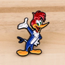 Cute Bird Enamel Pin Cartoon Badges on Backpack Brooches for Women Men Lapel Pins Funny Jewelry Cosplay Accessories Toys Gift