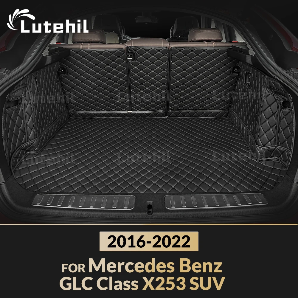 

Для Mercedes Benz GLC Class X253 SUV 2016-2022 21 20 19 18 17 коврик в багажник с полным покрытием, подкладка для багажника, аксессуары для интерьера