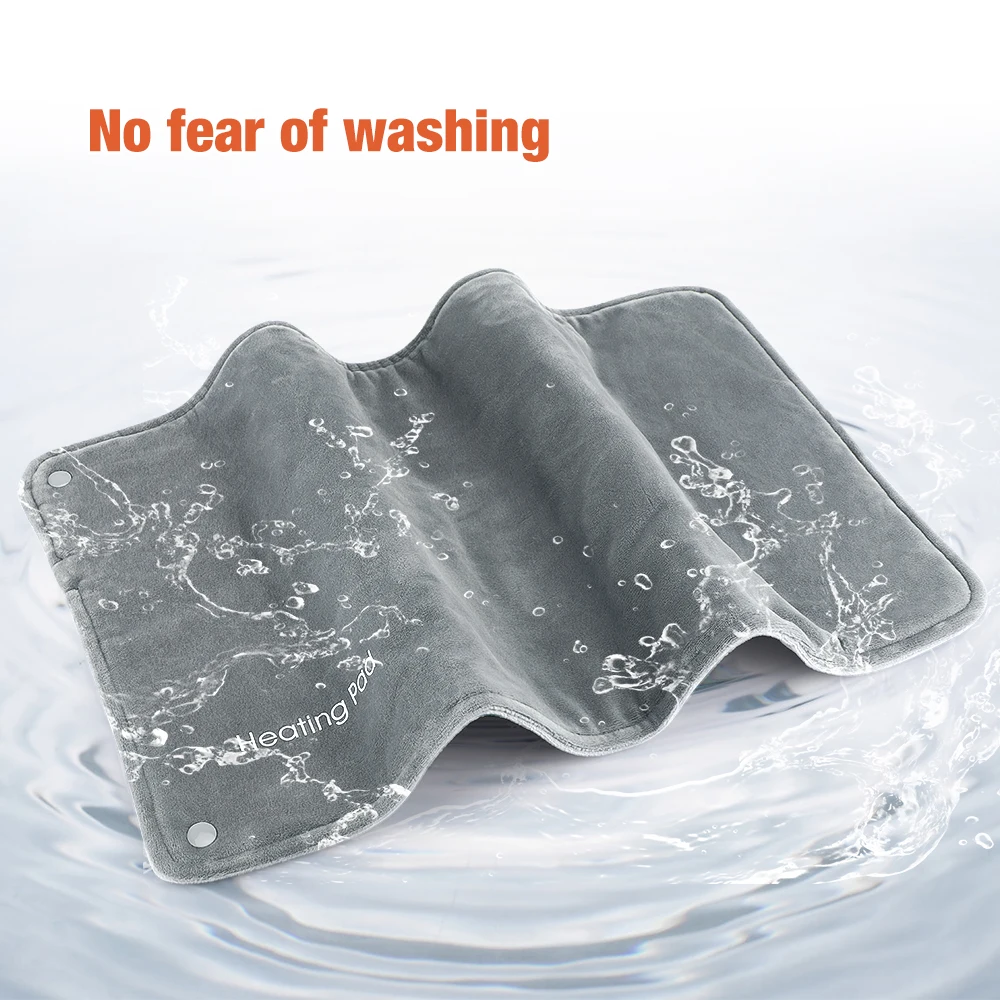 Almohadilla calefactora eléctrica de grafeno USB de 30x50cm, calentador de pies portátil, calentador de manos para invierno, manta térmica para Abdomen, cintura y espalda, estera calefactora