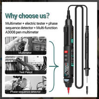 B66C ANENG A3008 Digital Multimeter Auto Intelligent Sensor Pen Tester 6000 Counts Non Contact Voltage Tester Multimeter