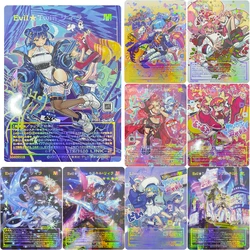 DIY 9pcs/set Evil Twin's Trouble Sunny Live Twin Lil-la Anime characters Collection card diy Yu-Gi-Oh! Game card Christmas gift