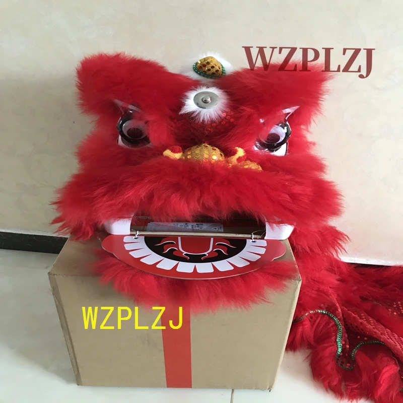 Giocattolo del costume di danza del leone reale da 14 pollici per bambini di 5-8 anni, ragazzi, ragazze, feste, spettacoli, palcoscenico di carnevale sportivo