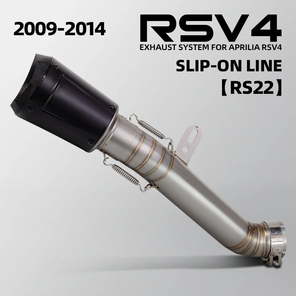 

For Aprilia RSV4 RS V4 2009-2014 Motorcycle Exhaust Slip on Line Middle Link Adapter Pipe Connect Muffler
