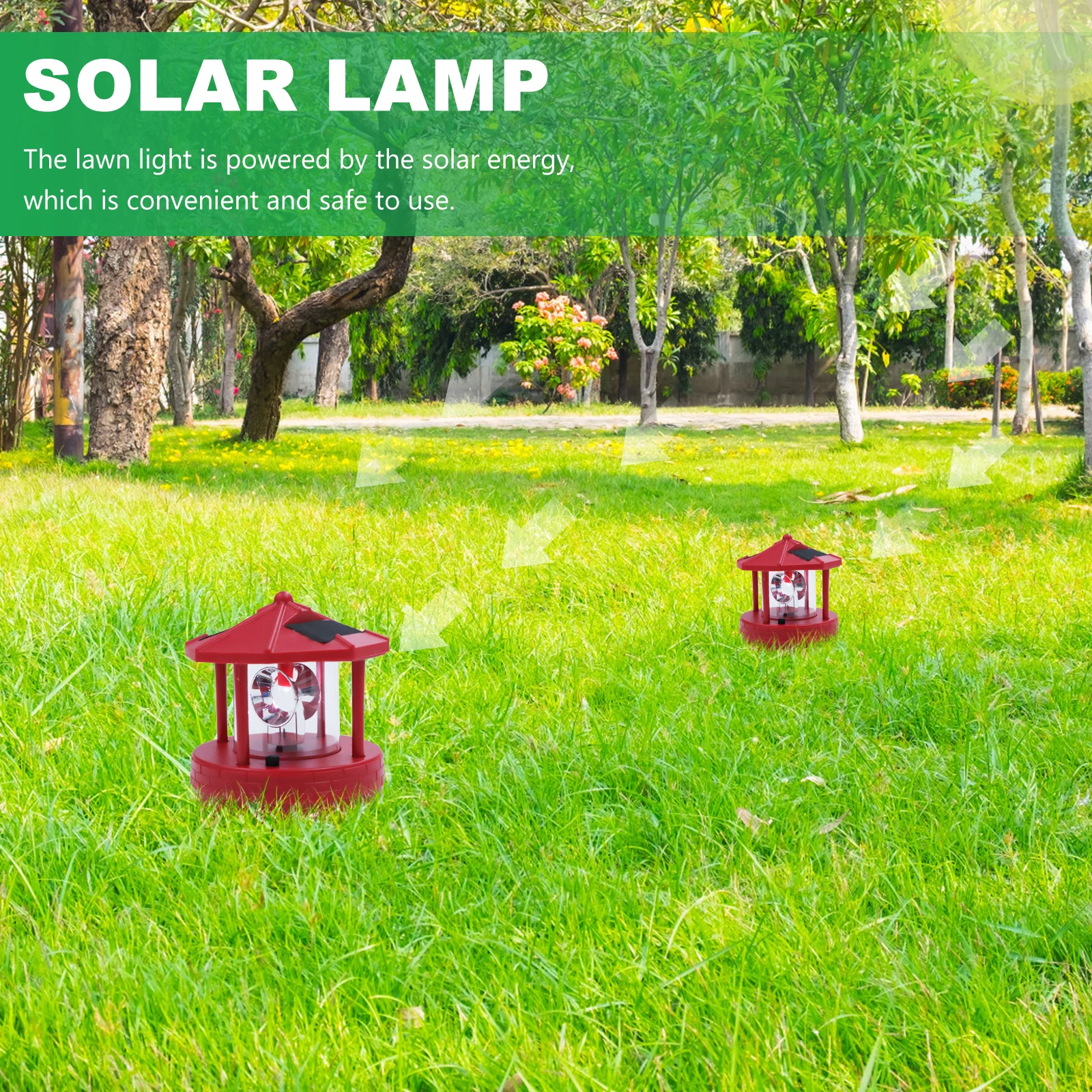 

Outdoor Decorative Beacon Tower For Garden Yard Lawn Powered Light Lightweight Compact Design Pathway Courtyard Decoration