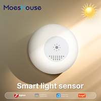 MoesHouse Tuya Zigbee Smart Light Sensor Illuminance Brightness Detection Home Light Automation Smart Home Detector APP Control