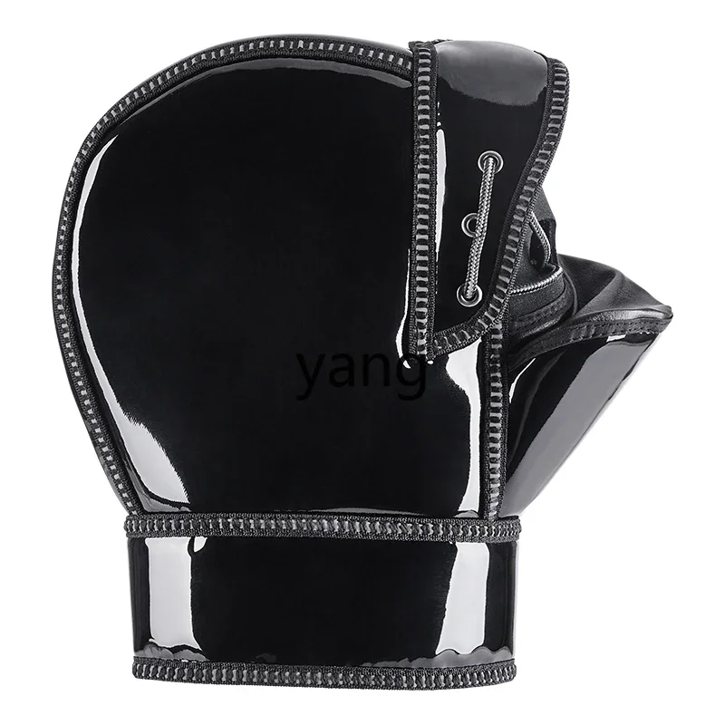 

Yjq electric vehicle warm winter handlebar cover leather cold-proof men and women thick windproof and rainproof hand guard