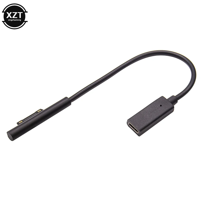 USB Type C PD Charging Cable for Micro-sof Surface Pro 3 4 5 6 Go DC Plug Connector Power Adapter Converter Laptop Charger Cord