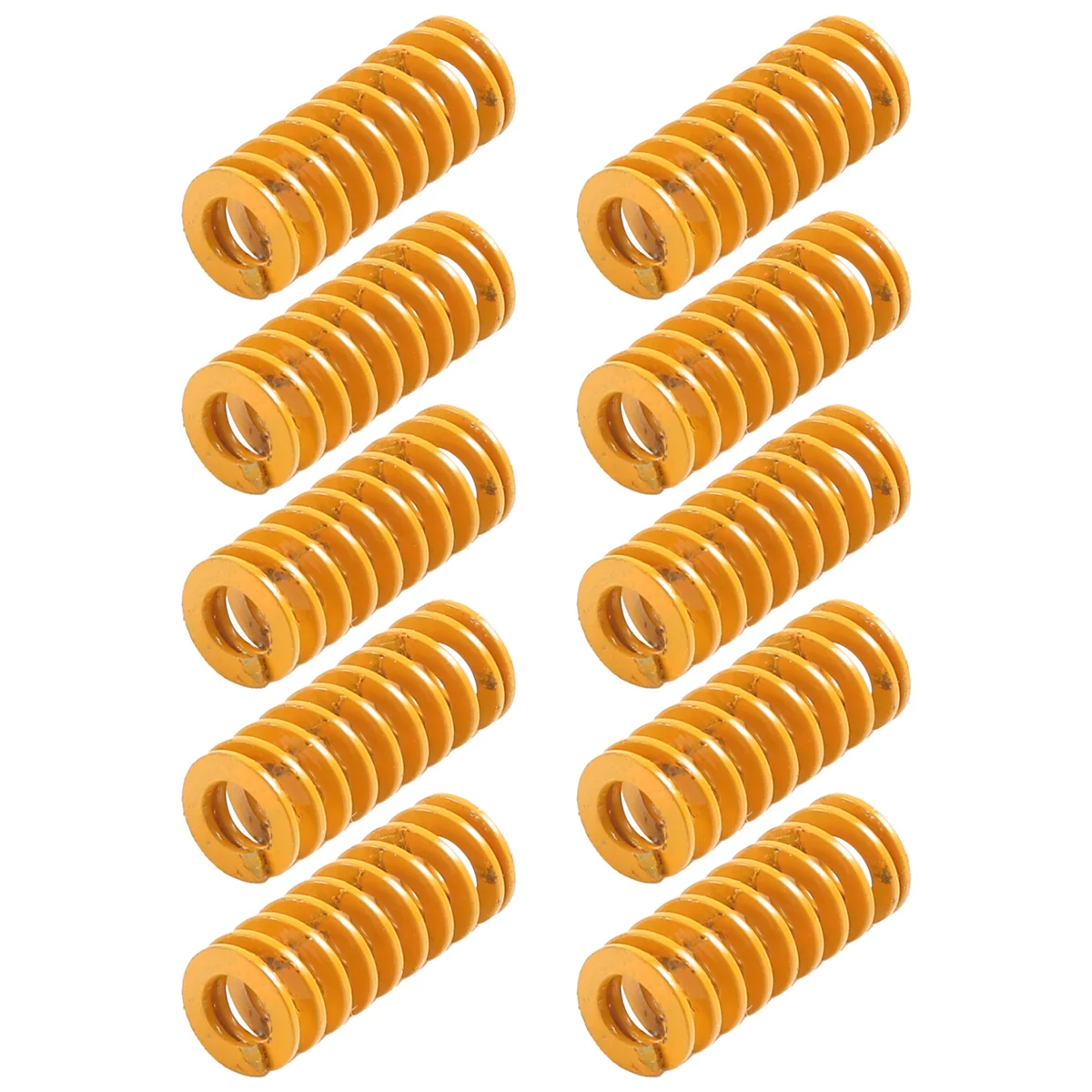 3D Printer Heat Bed Leveling Spring 8X20mm Compression Yellow for Creality Ender 2 3 Pro CR-10S PRO Hotbed (10 Pcs)