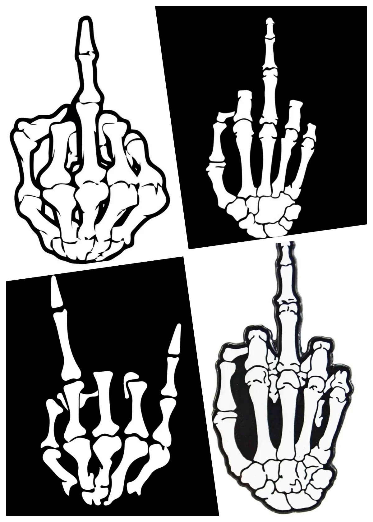 

Car Sticker Skeleton Fingers Motorcycle Waterproof Decal Laptop Campervan Decals Vinyl Car Sticker Decal PVC Wholesal
