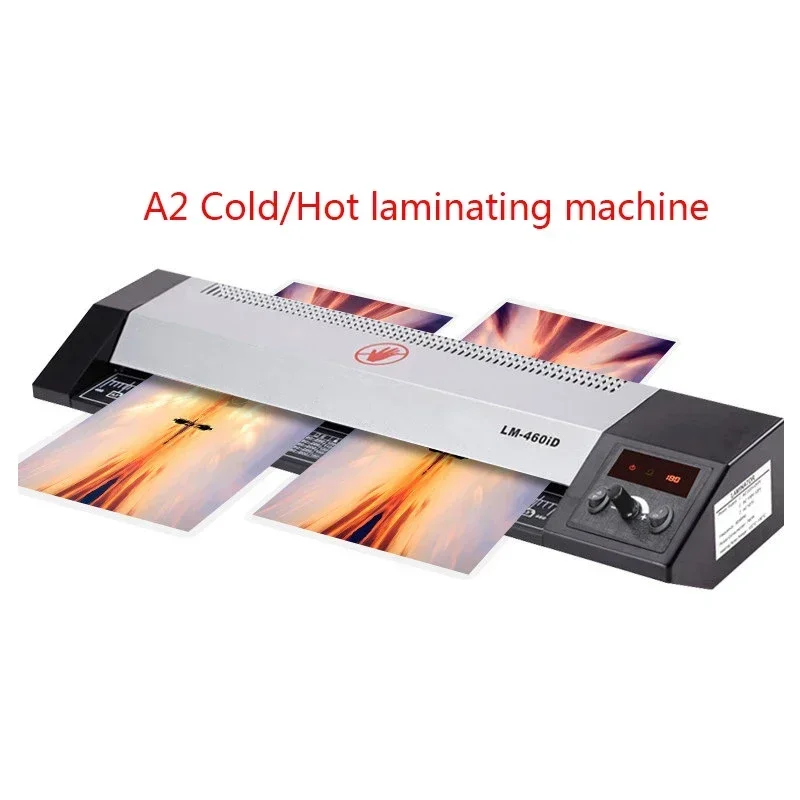 220V 700W, Model LM-460ID-A2: New compact hot and cold laminator (supports A2, A3, and A4 sizes; max. width 460mm).