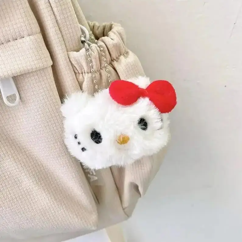 Hello Kitty peluche portachiavi Sanrio figure cannella My Melody Kuromi carino zaino decorazione ciondolo bambola anime per ragazze