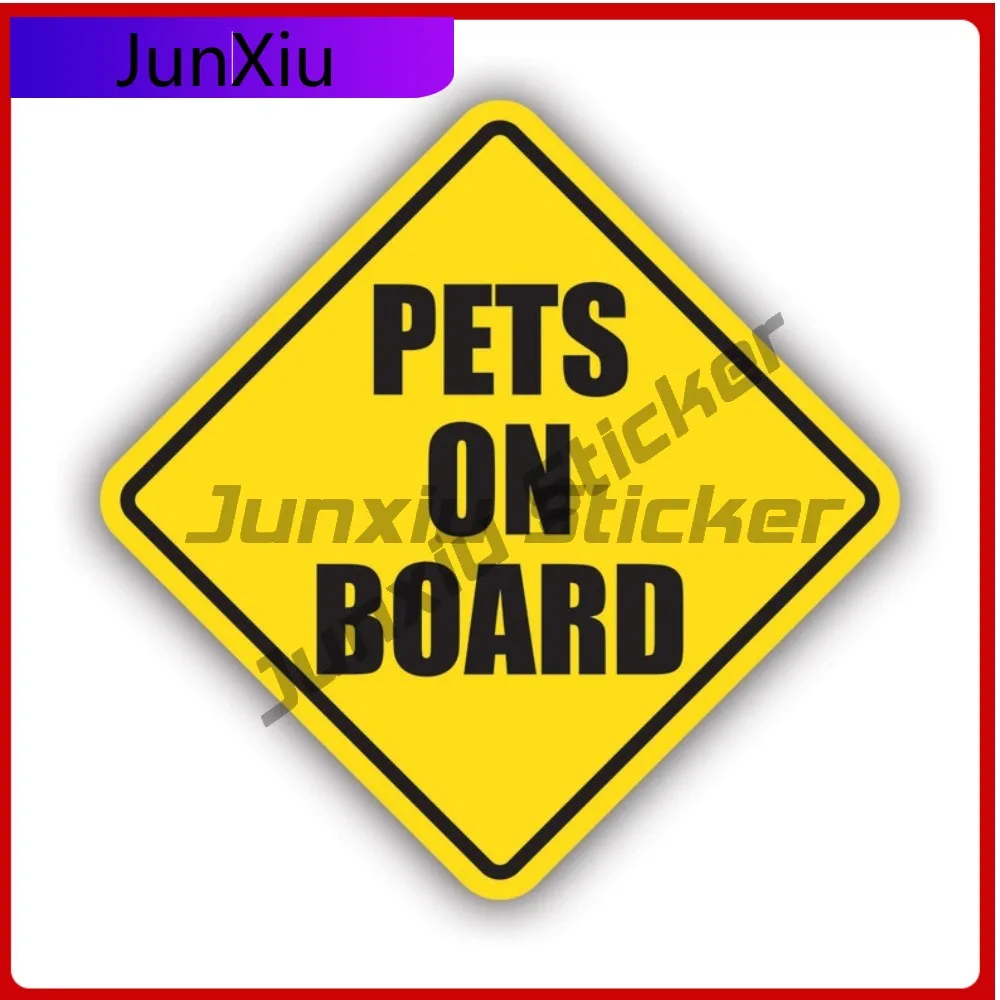 

Pets On Board Fade Resistant Weather Resistant Anime Style For Helmet Truck Car Window No Residue Easy To Remove Decoration