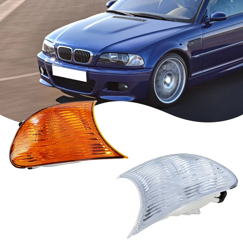 

For BMW E46 2-Door 1998 1999 2000 2001 Car Turn Signal Blinker Side Corner Light Lamp Front Fog Light 63126904299 63126904300