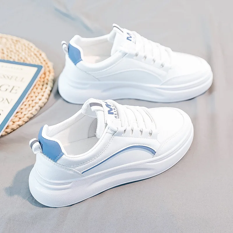 Ladies White heighten Jogging Shoes Female Trainers Women Thick-soled Casual All-match Youth Student Sport Sneakers Footwear