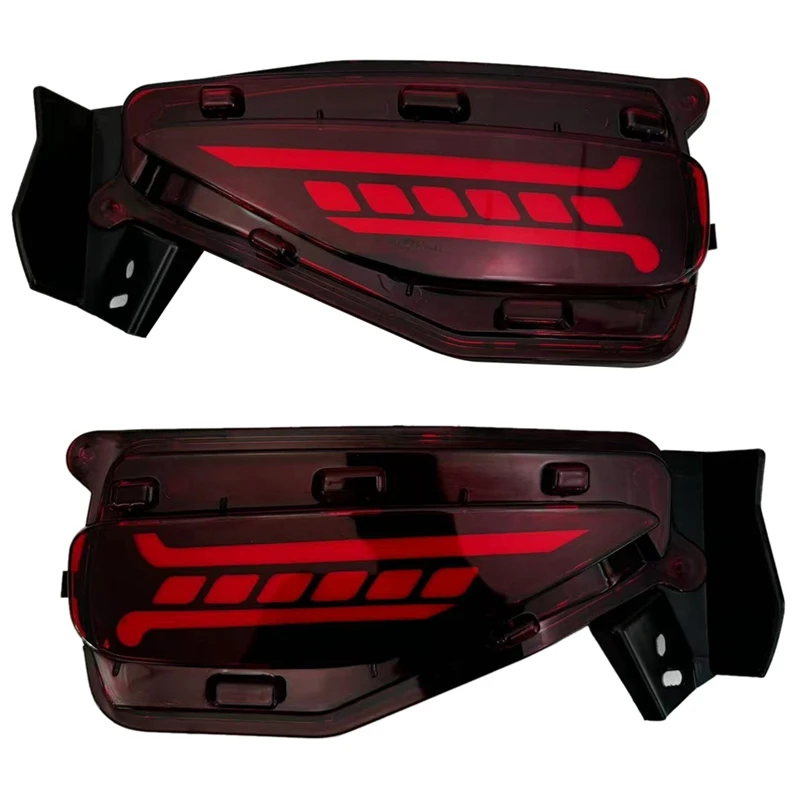 

For Toyota Fortuner 2015-2019 Car LED Rear Bumper Light Reflector Fog Brake Lamp Dynamic Turn Signal Light