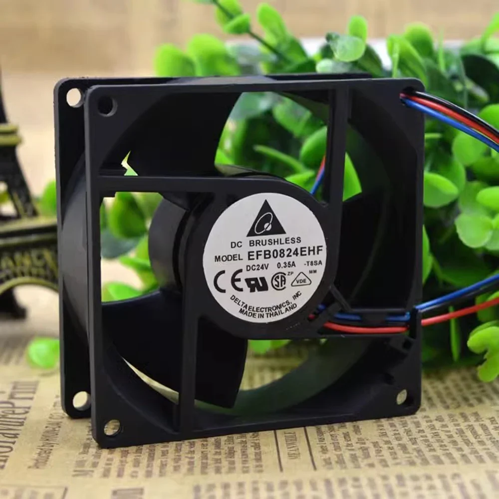 for Delta  EFB0824EHF 8032 80mm 24V 0.35A Emerson CT inverter cooling fan 80*80*32mm