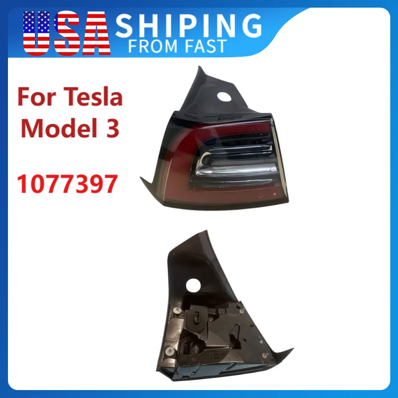 

Задний светодиодный задний фонарь с левой стороны водителя для Tesla Model 3 2021-2023, указатель поворота, задний фонарь заднего хода, автомобильные аксессуары 1077397 ﻿