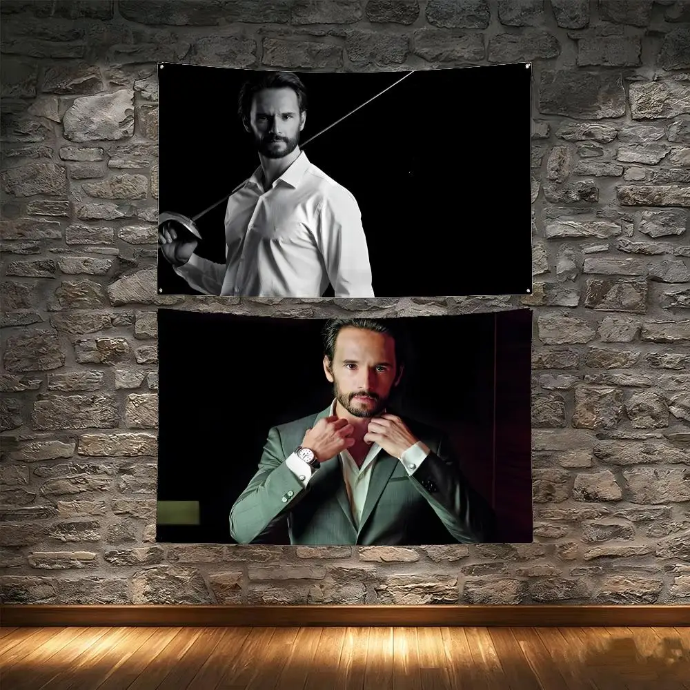 Brazilian Actor R-Rodrigo Santoro Flag Flags Tapestry Creative Pattern Photo Living Room Wall Art Party Outdoor Decor