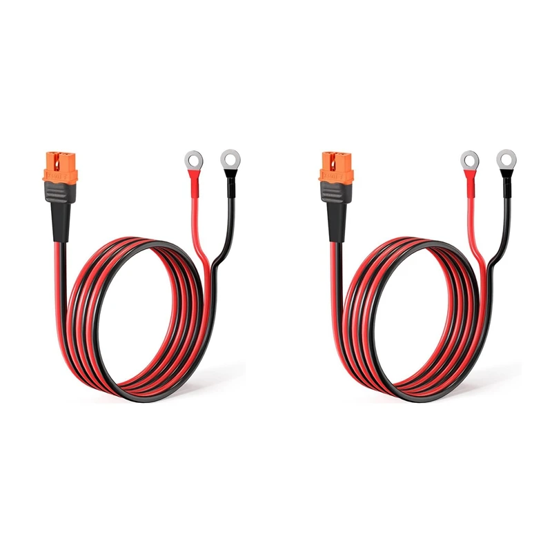 

N15R-2X 12AWG Xt60i Female To O Ring Connector With Tinned Wire,For RC Battery Solar Power Power Station & Solar Pane