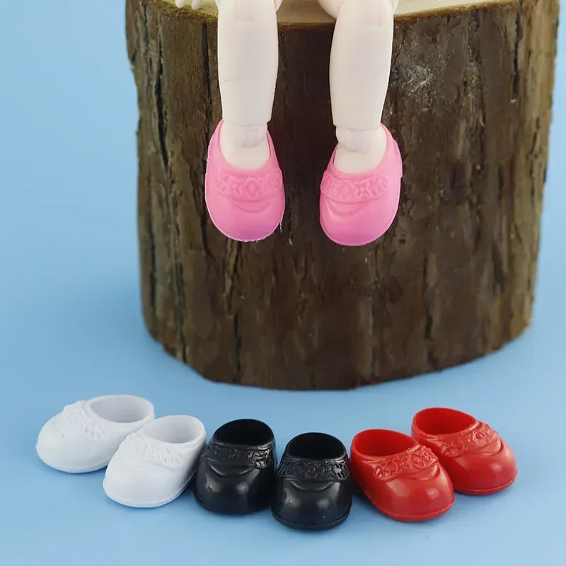 Shoes for 16cm BJD Dolls General-Purpose OB11 Doll Body Plastic PVC Accessories Four Pairs of Different Colors