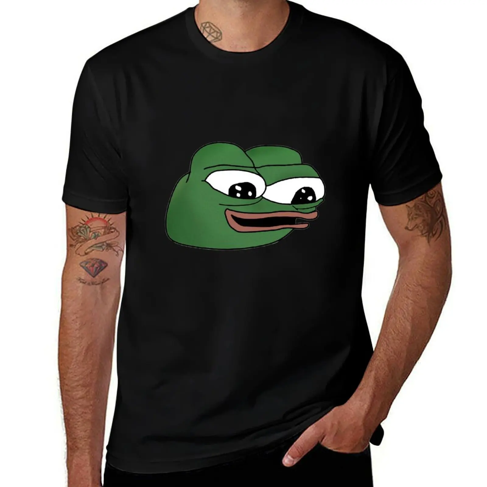 Футболка Happy Peepo, повседневная футболка большого размера