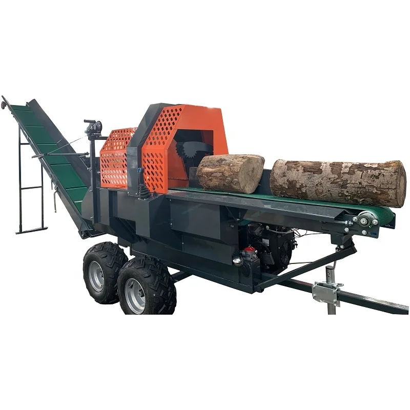 Yu Gong Hydraulic Firewood Splitting Processor Equipment China Hot Forest Woodworking Machinery 30 Ton Log Splitter Manufacturer