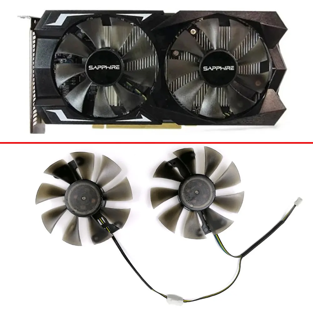 

2pcs DC 12V 0.35A GA91S2H 4Pin RX 560 GPU Cooler For Sapphire RX560 RX 460 550 Graphics Card Replacement Fan