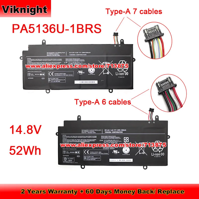 

Original PA5136U-1BRS battery For Toshiba Port166 Z30-A Portege Z30 Series 14.8V Li-ion Rechargeable Battery Packs