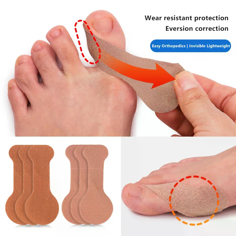 Tool 10PCS Hallux Valgus Bunion Separator Patches Pedicure Anti Rubbing Toe Patch Adjuster