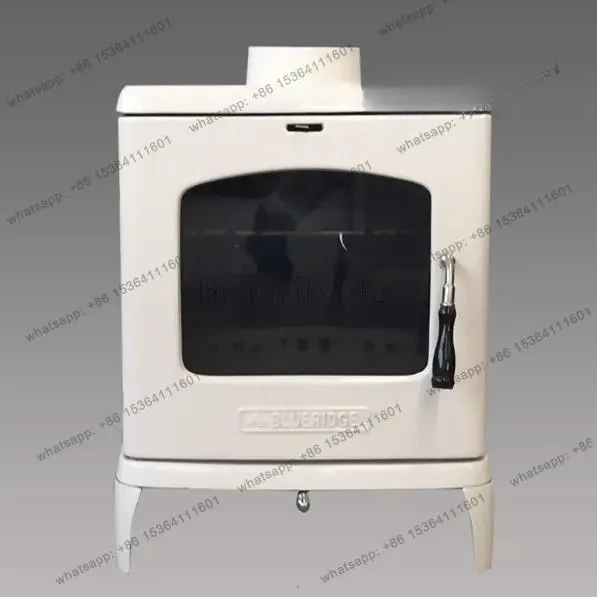 Cast iron fireplace heating fireplace modern home European style villa wood burning fireplace enamel white