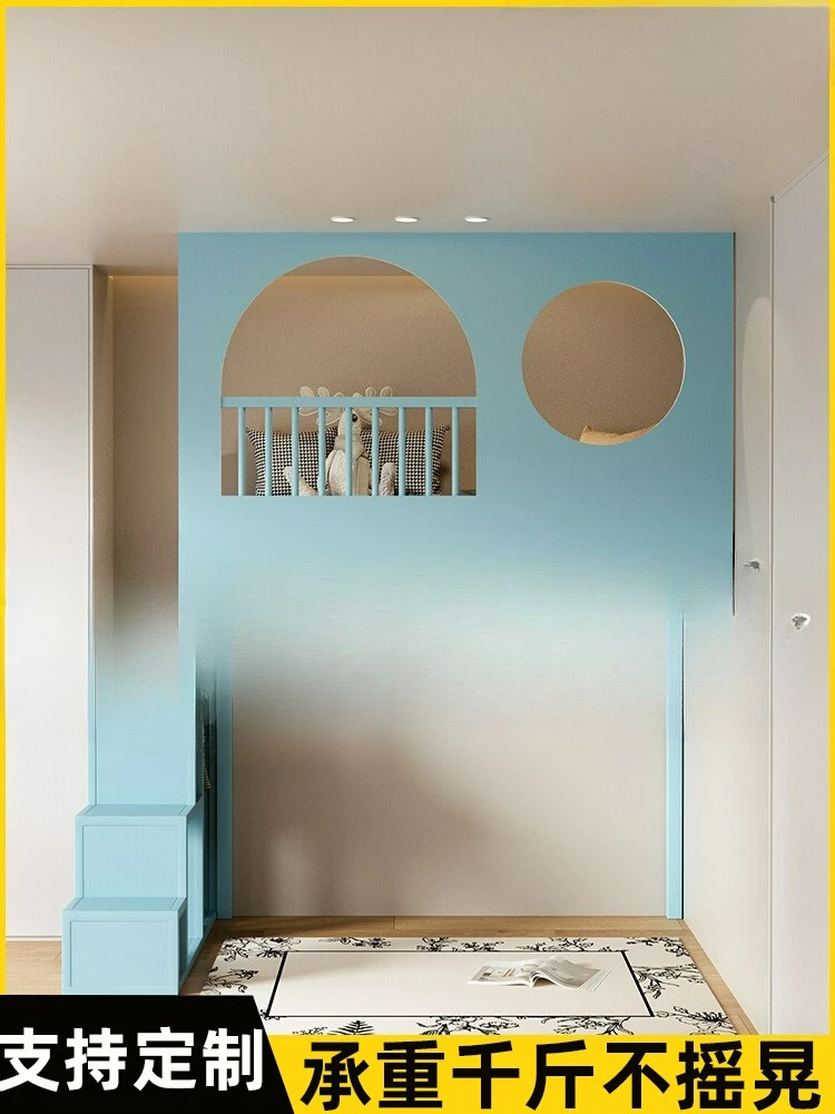 

Customizable Duplex Elevated Upper Bed Lower Table Combination Bed