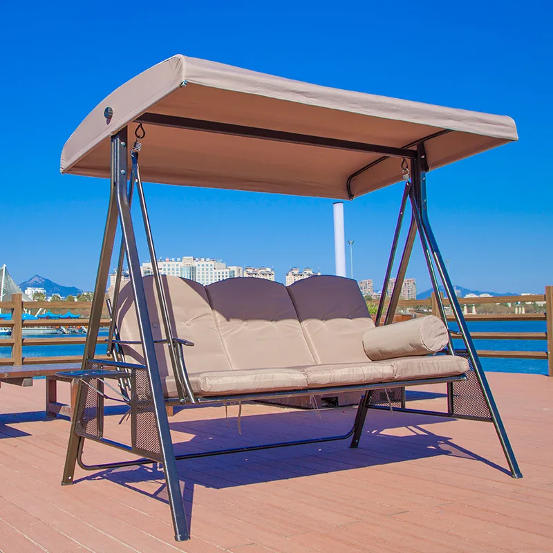 Outdoor Furniture Double Leisure Swing Garden Garden Triple  Balcony Shade  Basket Hanging Chair