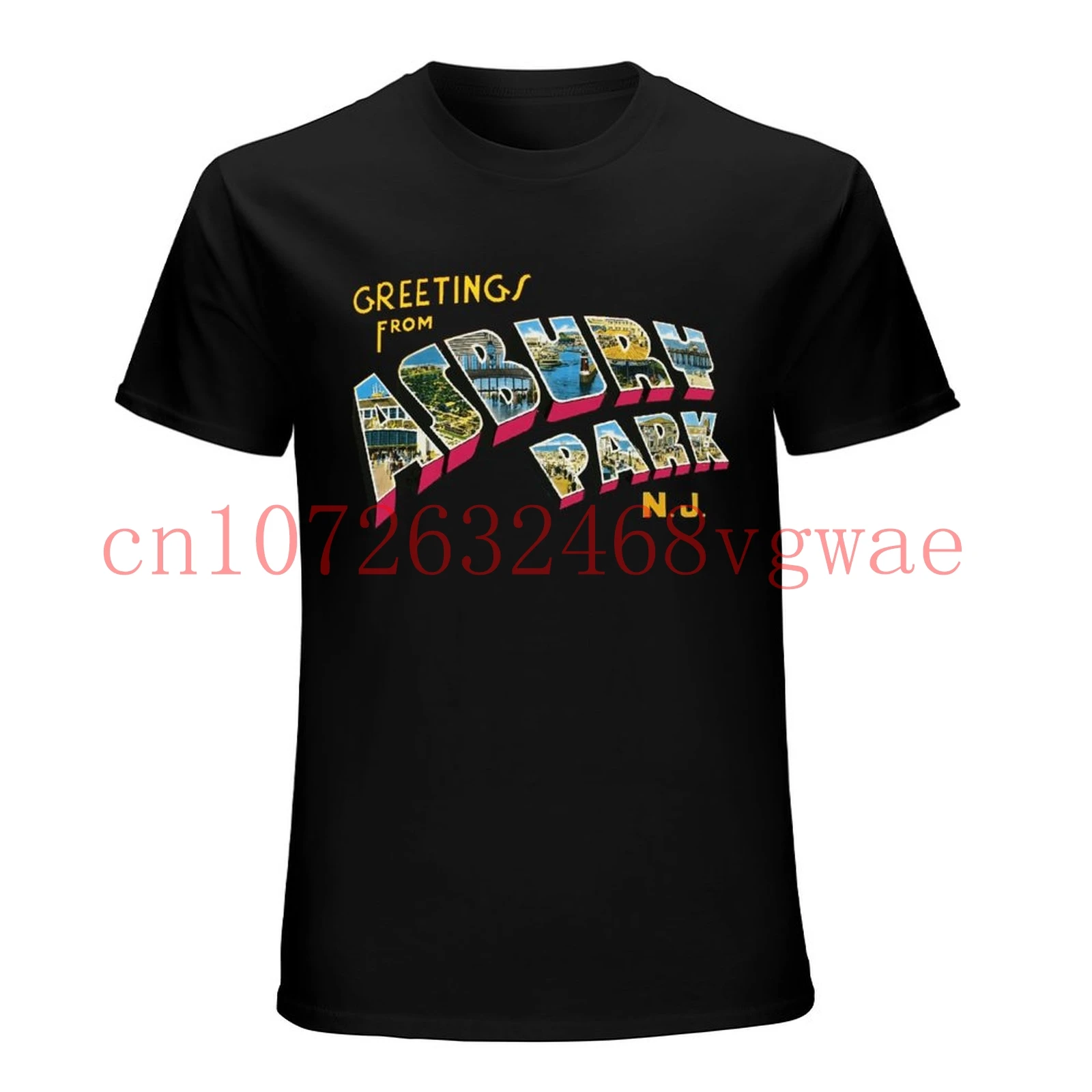 

Поздравления из Asbury Park T Shirt - Full color As Used by Springsteen