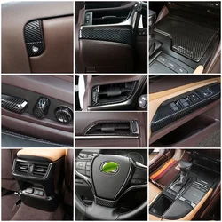 For Lexus ES ES200 ES250 ES300 ES350 2018 2022 Car Central Console Interior Part Carbon Fiber Color Refit Inner Styling Modify