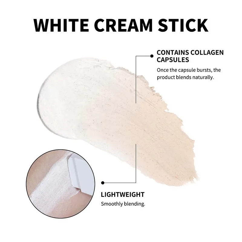 色が変わるホワイトファンデーションコンシーラースティック韓国フェイスメイクベースナチュラルファンデーション高カバー力フェイスカラーコレクター