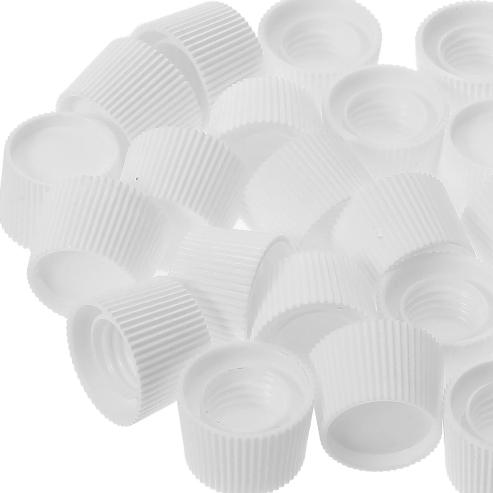 

100 Pcs Toothpaste Caps Screw in White Lid Travel Cover for Dental Supplies 16mm 19mm Tube Clean ganizer
