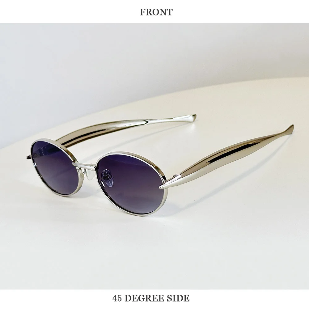 Neue Mode Oval Sonnenbrille Frauen Steampunk Gläser Vintage Sonnenbrille Luxus Dropshipping Lunette Soleil Femme Zonnebrillen Dames – Detail 23