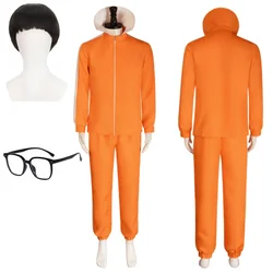 Cartoon Movie Thief Vector Cosplay Costume Disguise Orange Full Set for Men Outfit Halloween Carnival Party Performance Roleplay