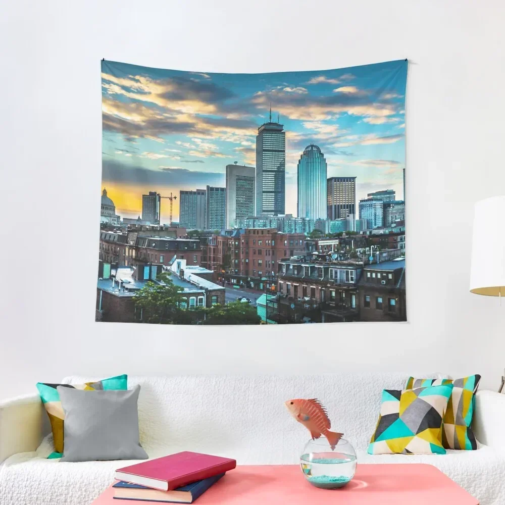 

Boston Massachusetts Tapestry Home Decor Aesthetic Christmas Decoration Tapestry