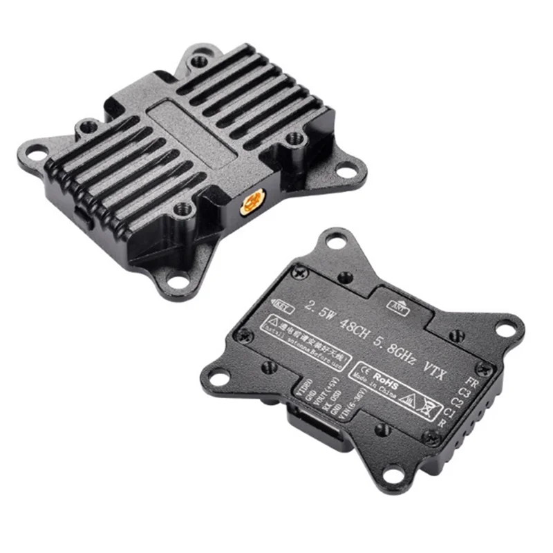 VO-5.8G 2,5 W FPV VTX FPV Drone transmisor de Audio y vídeo 48CH para FPV Dron de largo alcance RC avión