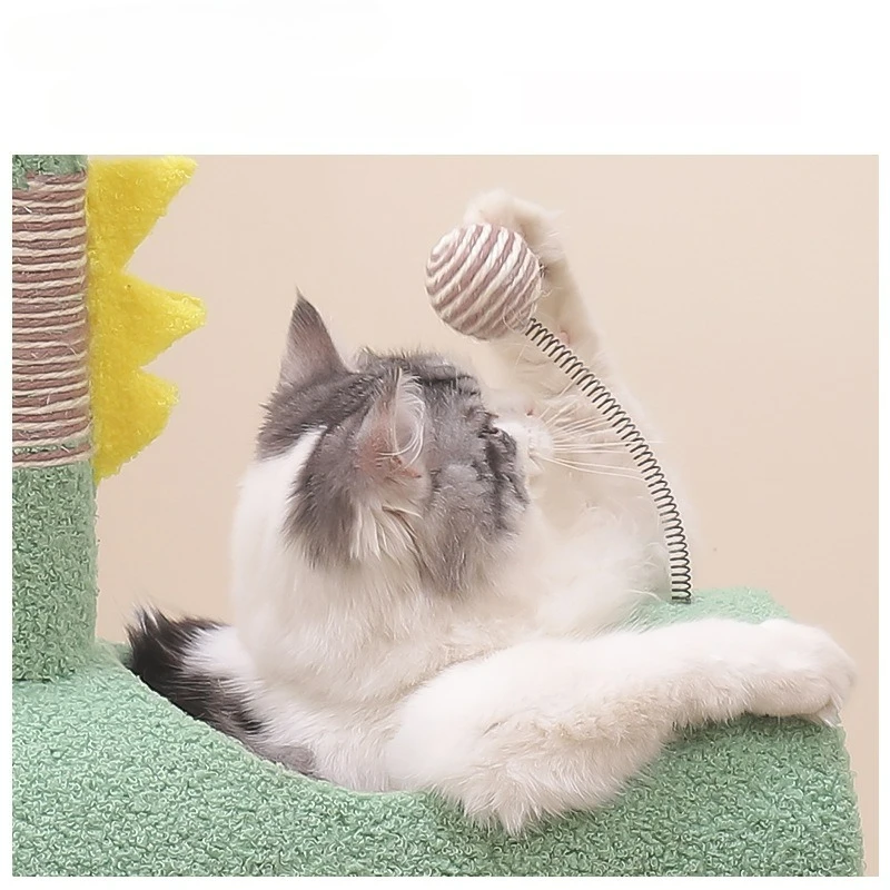 Cat Climbing Frame Cat Nest Integrated Cat Climbing Frame Shelf Cat Tree Claws Playing Sleeping Cat Jumping Supplies Kitten