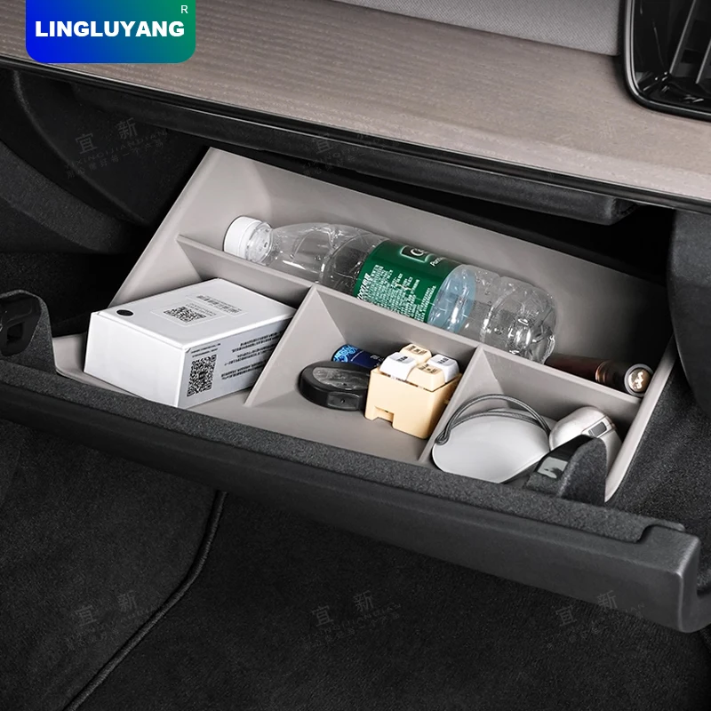 Für Volvo XC60 S90 XC90 Beifahrer-Handschuhfach-Trennwand Aufbewahrungsbox Innenausstattung – Detail 3